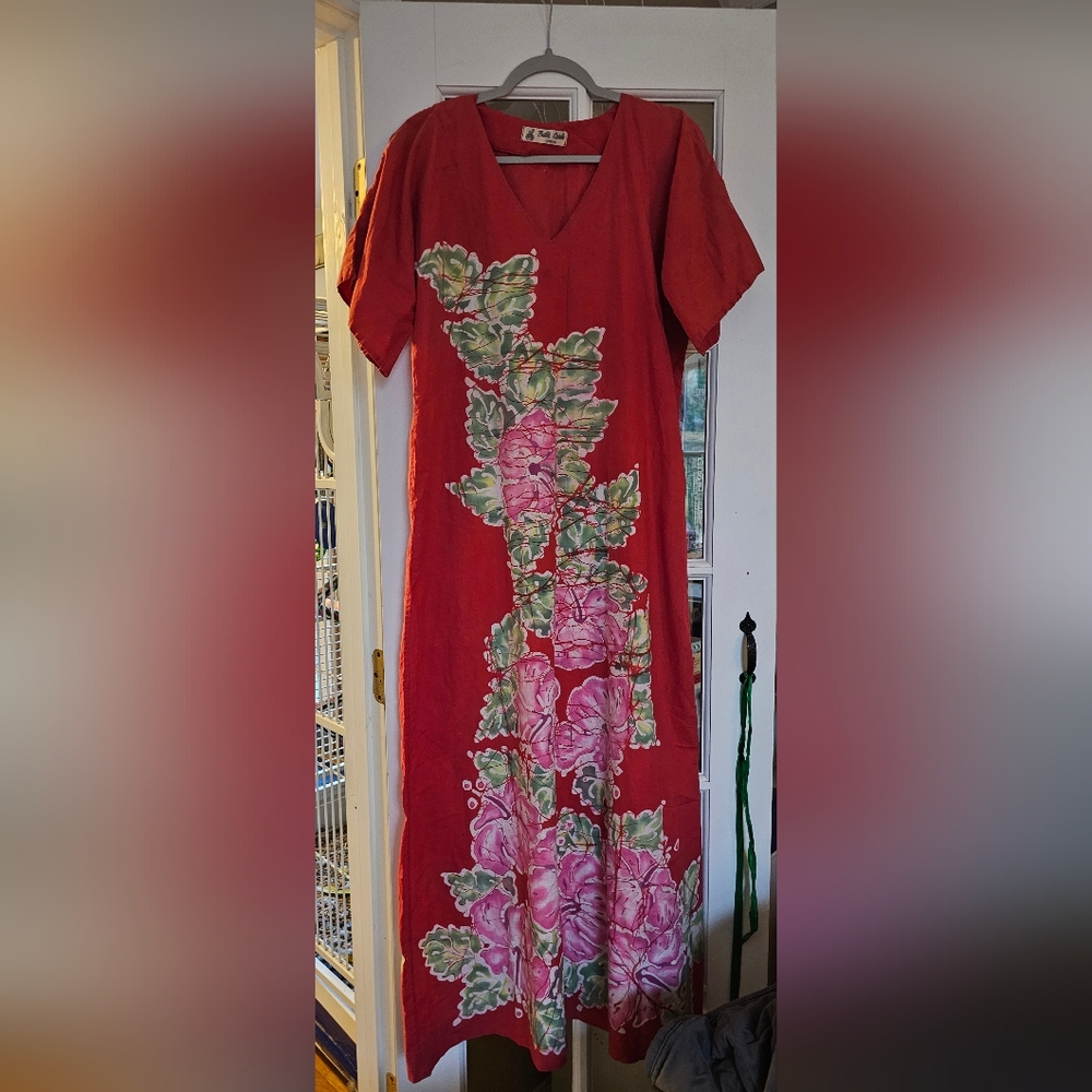 Batik Caribe original red dress